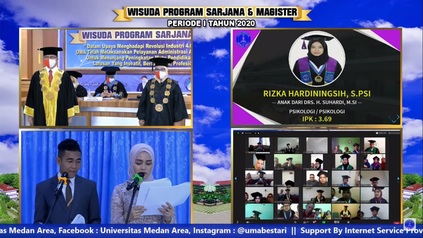 Universitas Medan Area Menggelar Upacara Wisuda Secara Daring Program ...