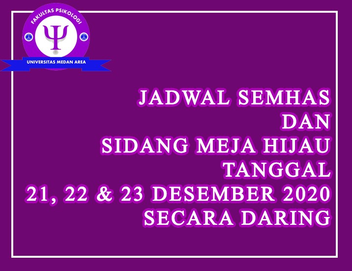 JADWAL SEMHAS SIDANG TGL 21 22 23 des 20