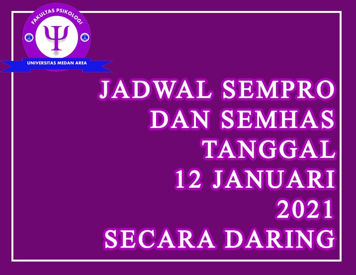 jadwal sempro semhas 12 januari