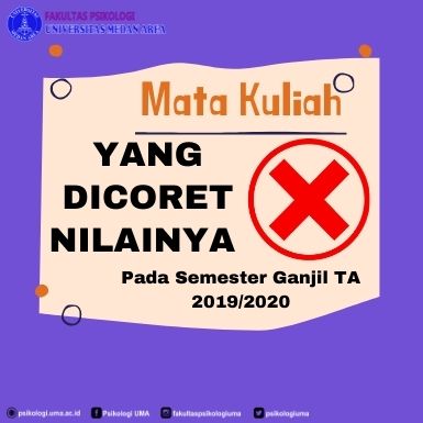 Daftar Mahasiswa Nilai Yang Dicoret Pada Semester Ganjil TA 2019/2020